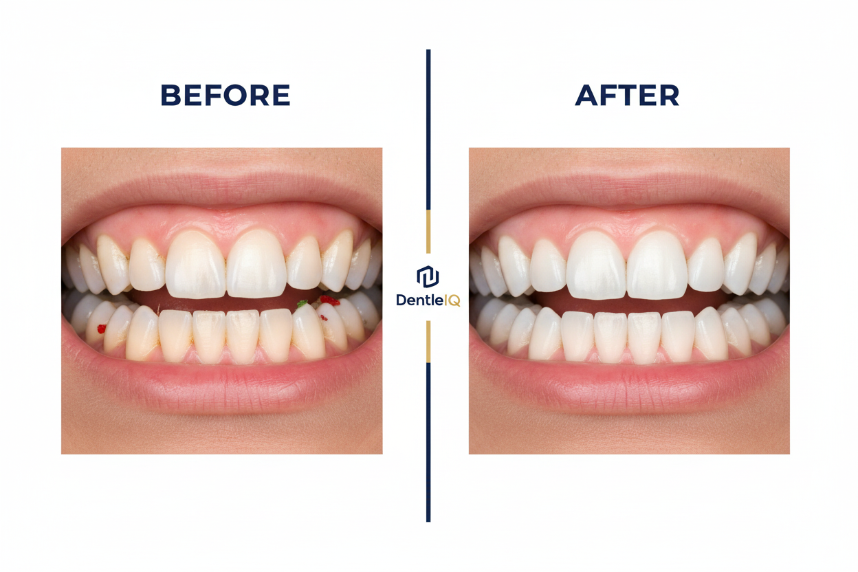 Water Flosser Before & After